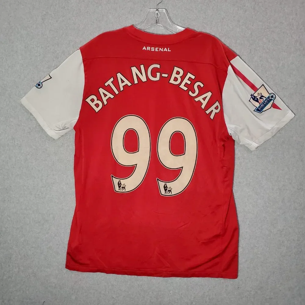 Arsenal London Men‎ Soccer Jersey Large Red 2011 Home Nike Logo